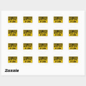 Dont Panic Sign - Happy - Geel / Zwart Ronde Sticker (Vel)
