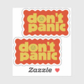 Don't Panic Sticker Pack (Vel)