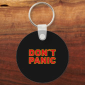 Don't Panic Vintage Distressed, Sarcastic Panickin Sleutelhanger (Voorkant)