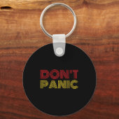 Don't Panic Vintage Distressed Shirt Long Sleeve Sleutelhanger (Voorkant)