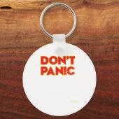 Don't Panic Vintage Distressed Shirt  Sleutelhanger (Voorkant)