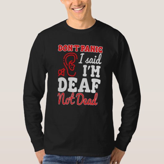 Dont Panic zei dat ik dove dove doven heb. T-shirt (Voorkant)
