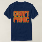 Dont Paniek  Retro Tekst T-shirt (Design voorkant)