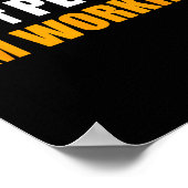 Don't Pet Me I'm Working Funny Sarcastic Women  Poster (Hoek)