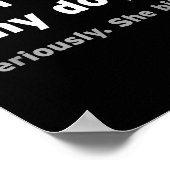 Don't Pet My Dog She Bites Funny Hilarious Pet Ani Poster (Hoek)