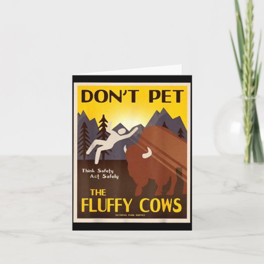 Don't Pet The Fluffy Cows  Kaart (Voorkant)