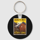 Don't Pet The Fluffy Cows  Sleutelhanger (Voorkant)