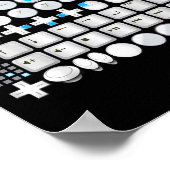 Don't Push My Buttons Gamer Gaming Funny Game  Poster (Hoek)