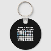 Don't Push My Buttons Gamer Gaming Funny Game  Sleutelhanger (Voorkant)