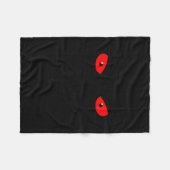 Don't Push My Buttons_ Red Eyes _ Sarcastic Attitu Fleece Deken (Voorkant (Horizontaal))