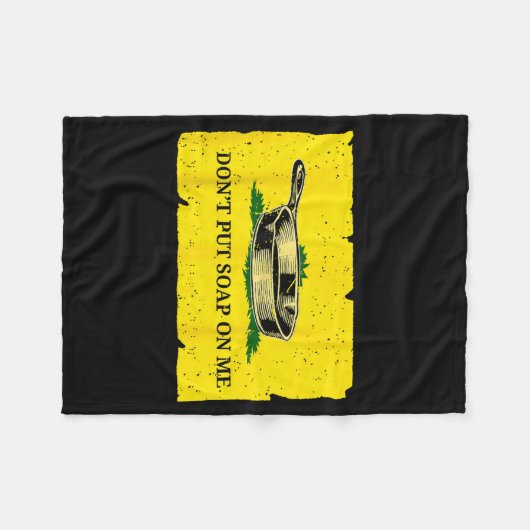 Don't Put Soap On Me  Fleece Deken (Voorkant (Horizontaal))