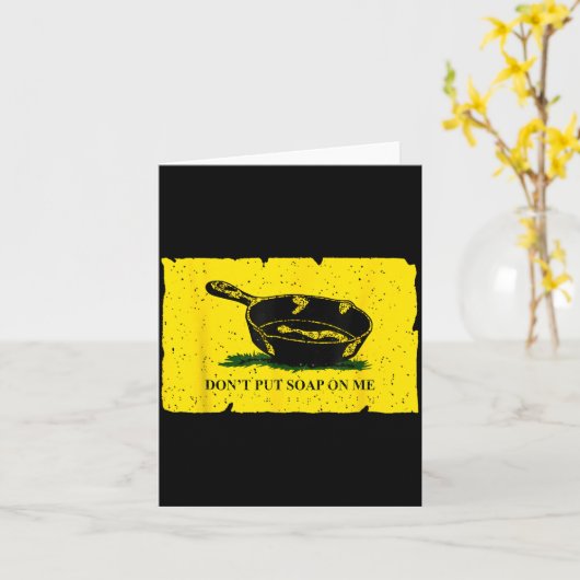 Don't Put Soap On Me  Kaart (Gele Bloem)