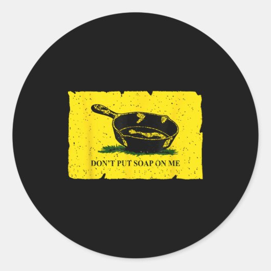Don't Put Soap On Me  Ronde Sticker (Voorkant)
