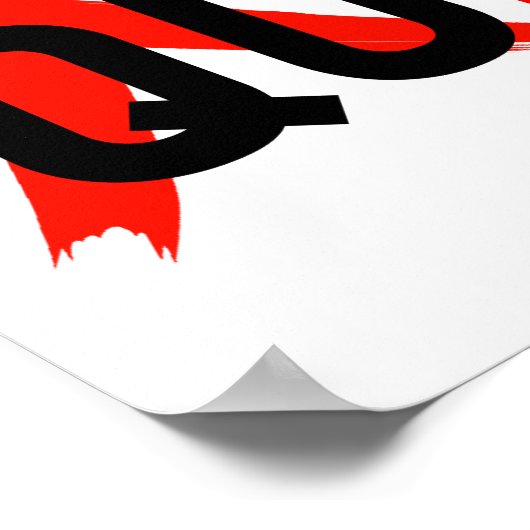 DON'T QUIT – Bold Red Motivation Design Poster (Hoek)