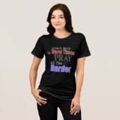 Don't Quit In Hard Times Pray Harder Christian Tri-Blend Shirt (Voorkant volledig)