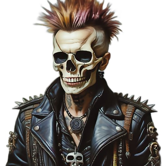 Dont Quit punk schedel guy, T-shirt