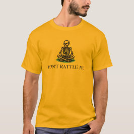 Don't Rattle Me Skelet Gadsden Vlag Parodie T-shirt