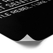 Dont Read The Next Sentence Rebel Quote I Men Wome Poster (Hoek)