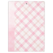 Don't Read This, It's Personal – Cute Pink Floral Klembord (Achterkant)