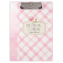 Don't Read This, It's Personal – Cute Pink Floral