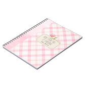 Don't Read This, It's Personal – Cute Pink Floral Notitieboek (Linkerzijde)