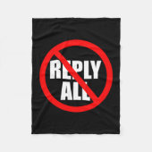 Don't Reply All Funny Office Humor  Fleece Deken (Voorkant)