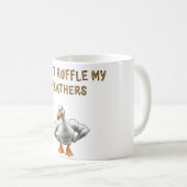 Don't Ruffle My Feathers – Buff Duck Edition Koffiemok (Voorkant rechts)