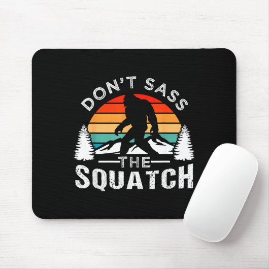 Don't S The Squatch Bigfoot  Muismat (Met muis)