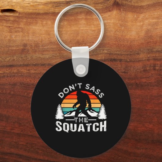 Don't S The Squatch Bigfoot  Sleutelhanger (Voorkant)