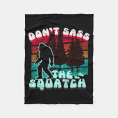 Dont S The Squatch Funny Pun Joke Fleece Deken (Voorkant)