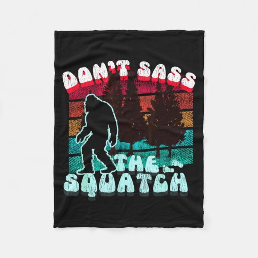 Dont S The Squatch Funny Pun Joke  Fleece Deken (Voorkant)