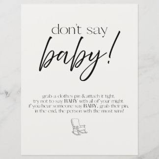 Don't Say Baby! 