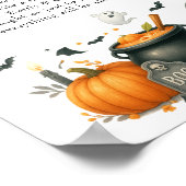 "Don't Say Baby" Halloween Baby shower Game Poster (Hoek)