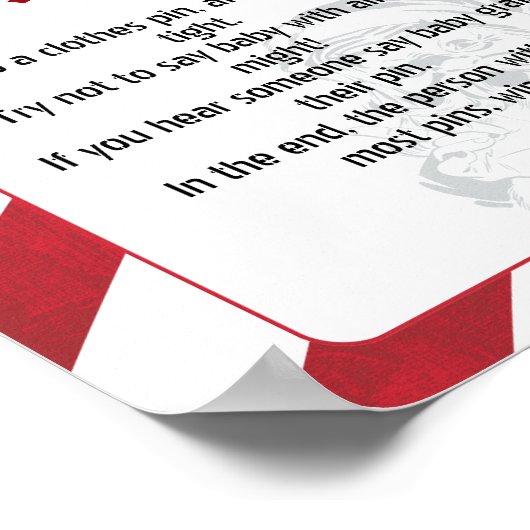 Dont Say Baby santa's brief noordpool gestempeld Poster (Hoek)