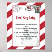 Dont Say Baby santa's brief noordpool gestempeld Poster (Voorkant)