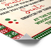 Don't Say Santa Clothespin Game Ugly Sweater Sign Poster (Hoek)