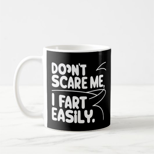 Don't scare me i fart easily koffiemok (Links)