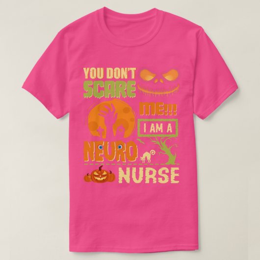 Dont Scare Neuro Verpleegster Halloween Neurologie T-shirt (Design voorkant)