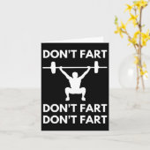 Don't scheet grappig Fitness Gym Workout Gewichthe Kaart (Gele Bloem)