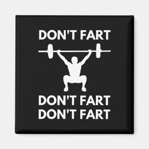 Don't scheet grappig Fitness Gym Workout Gewichthe Magneet