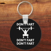 Don't scheet grappig Fitness Gym Workout Gewichthe Sleutelhanger (Voorkant)