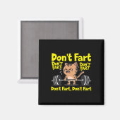 Don't scheet grappig Gym Fitness Cat Workout Gewic Magneet (Voorkant / Achterkant)