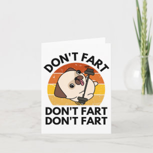 Don't scheet hond Funny Fitness Gym Workout Weight Kaart