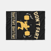 Don't scheet Shirt I Funny Fitness S Fleece Deken (Voorkant (Horizontaal))