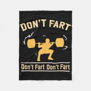 Don't scheet Shirt I Funny Fitness S Fleece Deken