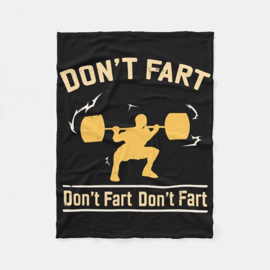 Don't scheet Shirt I Funny Fitness S Fleece Deken (Voorkant)