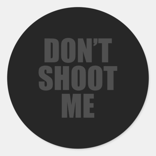 Dont Shoot Me Festival Apparel Ronde Sticker (Voorkant)