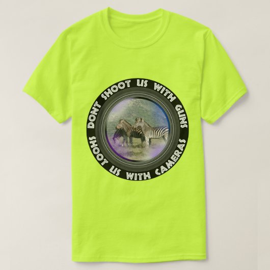 Dont Shoot Us Zebra Mountain T-shirt (Design voorkant)