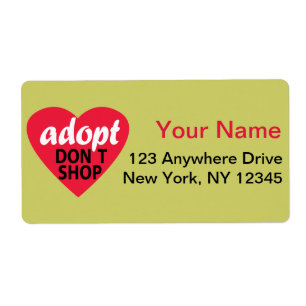 Dont Shop aannemen Etiket