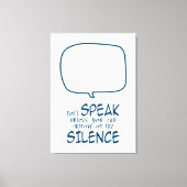 Don't Speak Canvas Afdruk (Voorkant)
